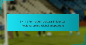 3-4-1-2 Formation: Cultural influences, Regional styles, Global adaptations